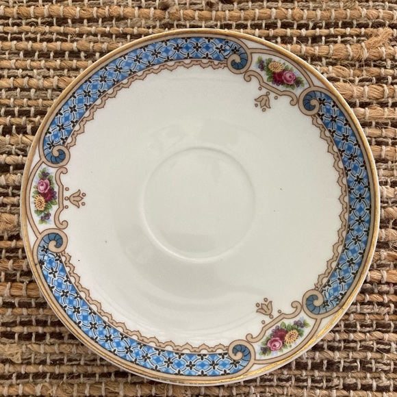 Blue Floral Crown Imperial Czecho-Siowakia Lauriston 6 piece place setting - Picture 5 of 12